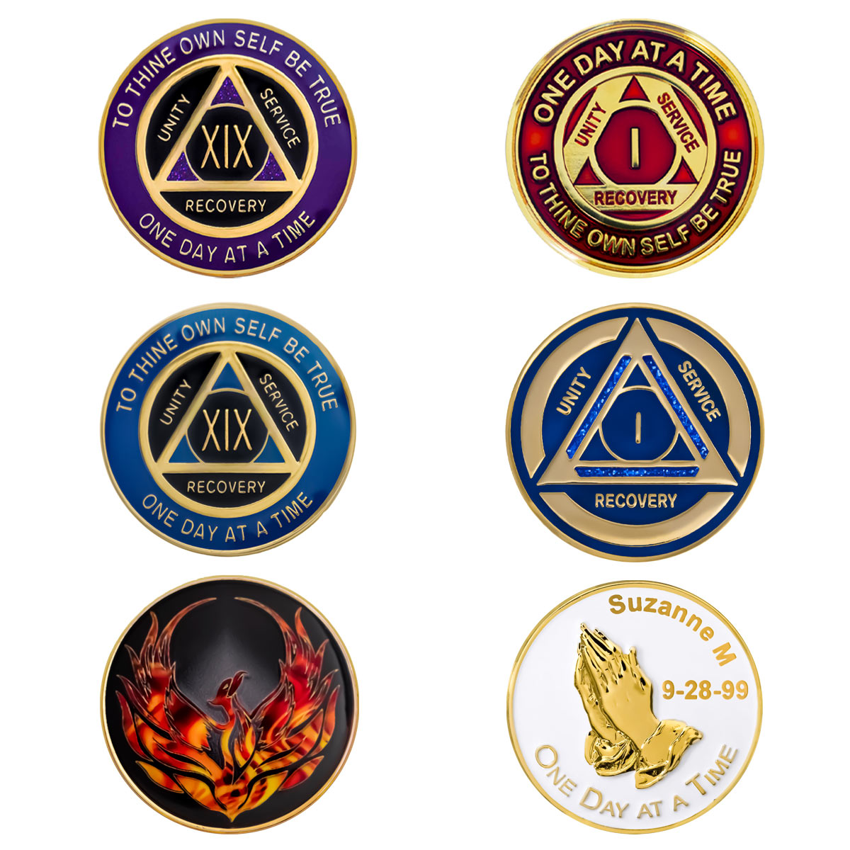RecoveryShop Exclusive AA Anniversary Medallions Collection