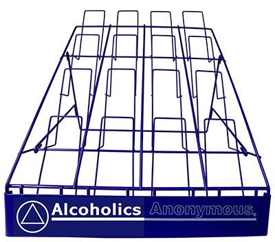 AA Pamphlet Display Rack Replacement - 16 Pocket Wire Rack