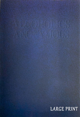 Culver Enterprises Paperback GIANT PRINT Deluxe Double Alcoholics Anonymous AA Big Book & 12 Steps & 12 Traditions Book Cover Coin Holder Purple Orchid