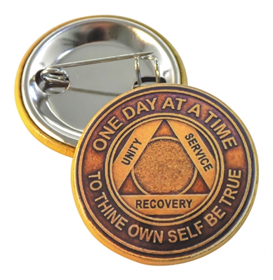 AA Medallion Button - Recovery Buttons | RecoveryShop