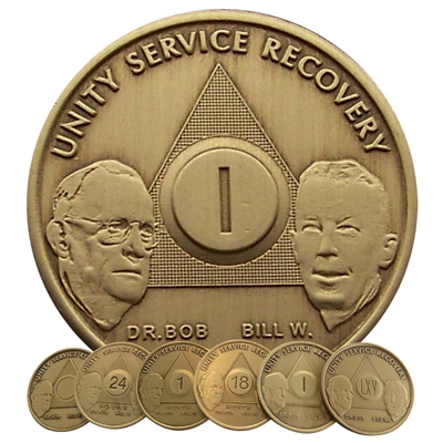 Founders Bronze AA Anniversary Medallions