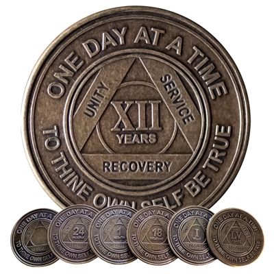 RE Bronze AA Anniversary Medallions