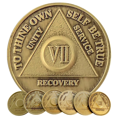 Style A Bronze AA Anniversary Medallions